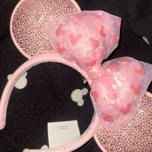 Light Pink Sparkly Minnie  Ears